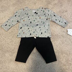 NWT Size 3 Months Nordstrom Grey-Winter Black 2 Piece Set